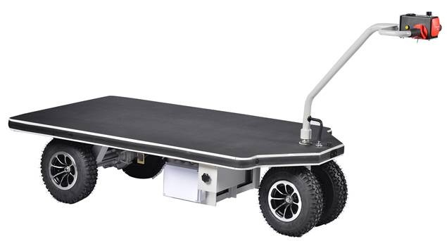 Pianale elettrico con freno elettromagnetico con ruote pneumatiche Carmeccanica