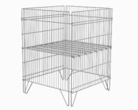 Bancarella in filo 40x40x80