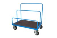 Carrello per Trasporto Pannelli con Piano 120x80 Antiscivolo e Ruote Girevoli con Freno (Tubolari NON Inclusi) Carmeccanica